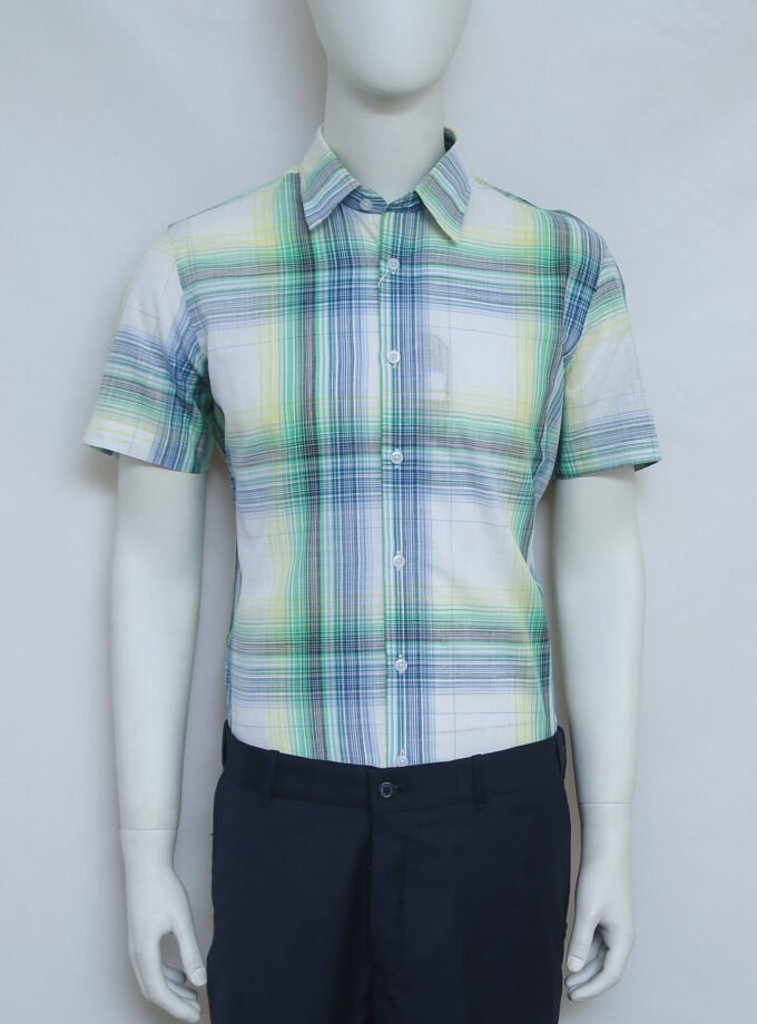 Mineral Green Lined Dress Shirt