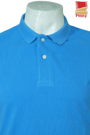 Short Sleeve Blue Polo Shirt - Image 2