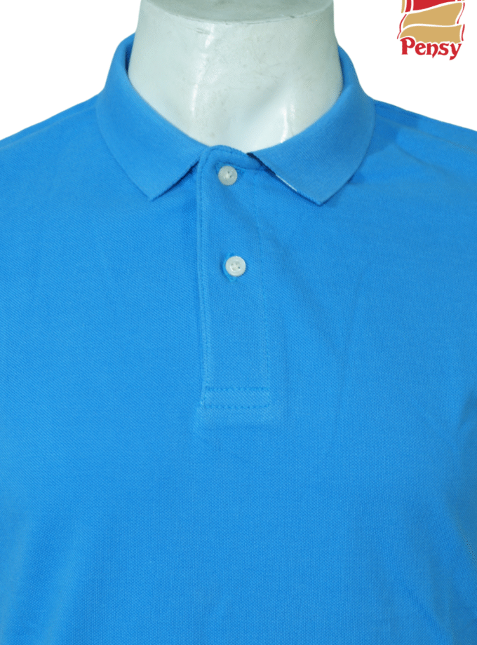 Short Sleeve Blue Polo Shirt