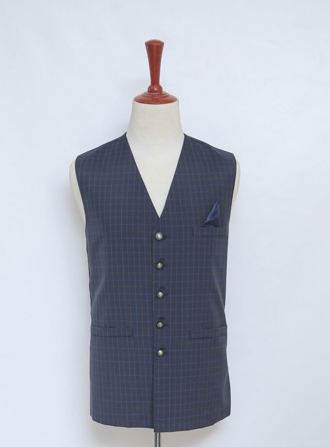 River Bed Check Lined Waist Coat