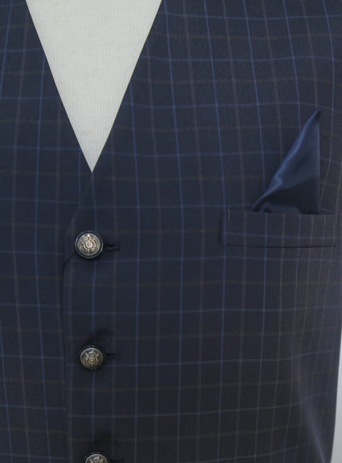 River Bed Check Lined Waist Coat