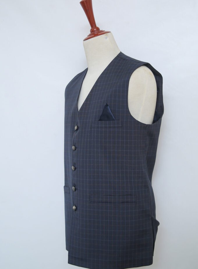 River Bed Check Lined Waist Coat