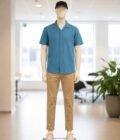 Boston Blue Casual Shirt Picture From Front