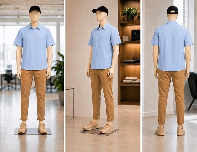 Periwinkle Gray Business Shirt