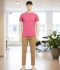 Short Sleeve Deep Blush T-Shirt Picture From Front