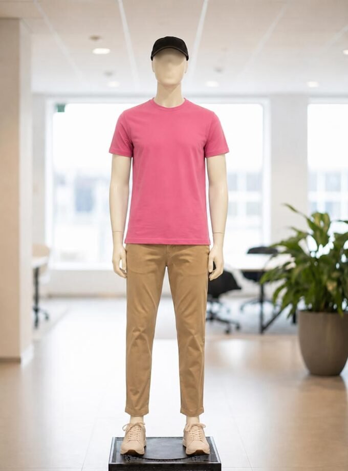 Short Sleeve Deep Blush T-Shirt Picture From Front
