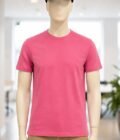 Short Sleeve Deep Blush T-Shirt Closeup Picture
