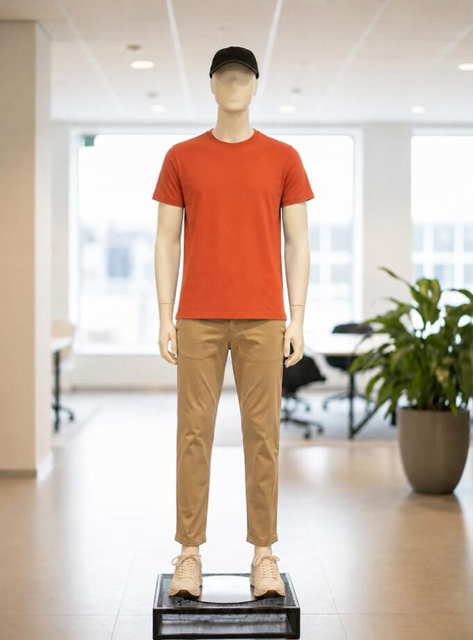 Short Sleeve Mojo Orange T-Shirt Picture From Front