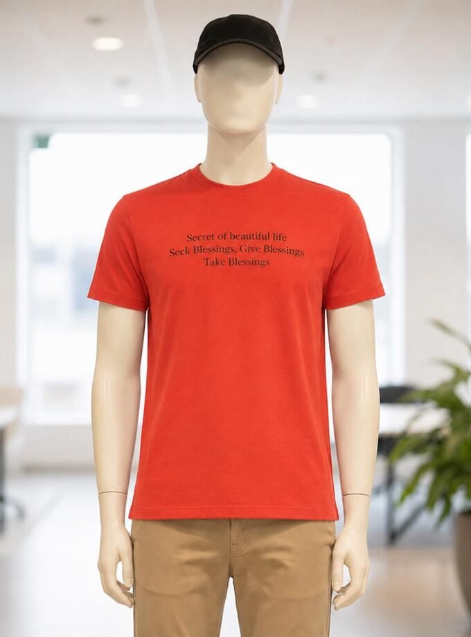Short Sleeve Punch Red T-Shirt
