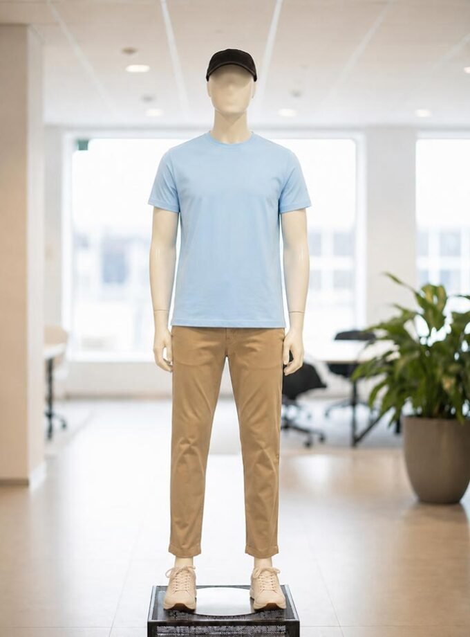 Short Sleeve Regent St Blue T-Shirt Picture from front