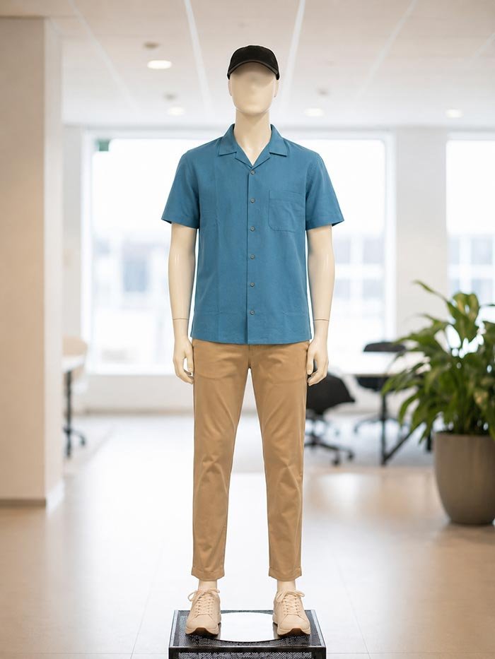 Boston Blue Casual Shirt Picture from front