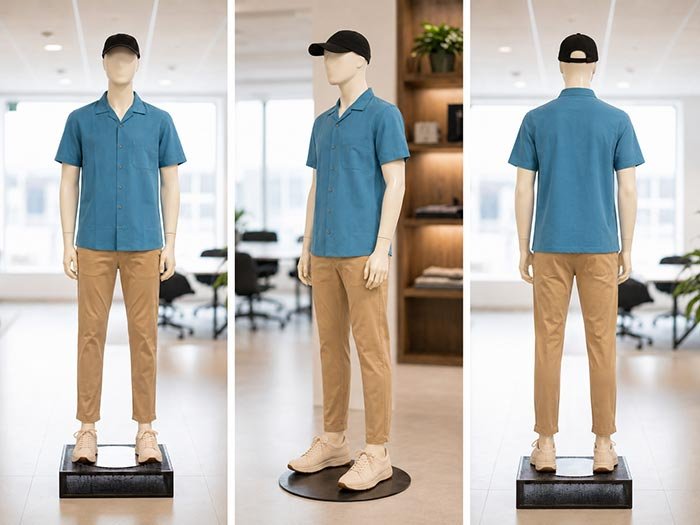Boston Blue Casual Shirt Picture from 3 Dimensions
