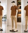 Metallic Brown Casual Shirt Picture from 3 Dimensions
