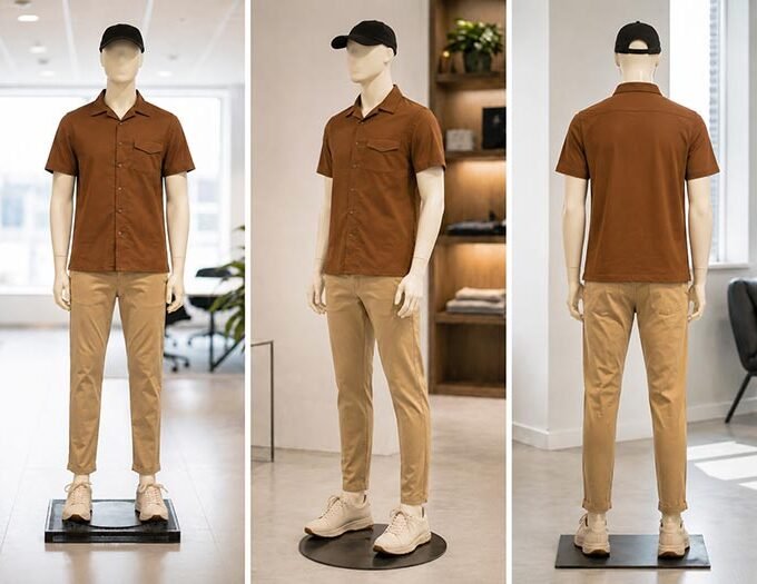 Metallic Brown Casual Shirt