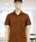 Metallic Brown Casual Shirt Closeup Picture