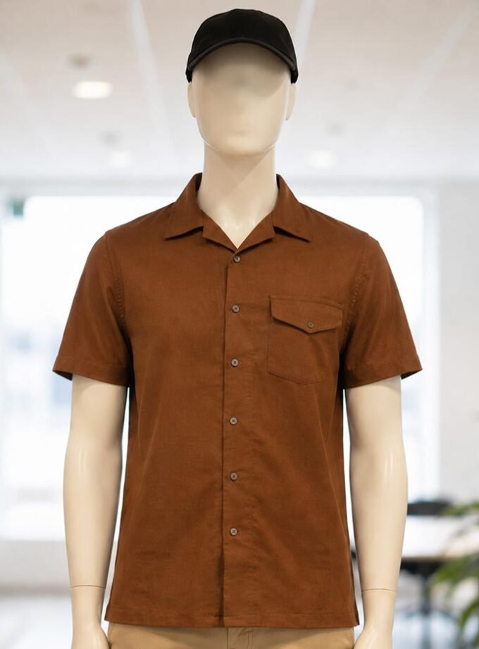 Metallic Brown Casual Shirt