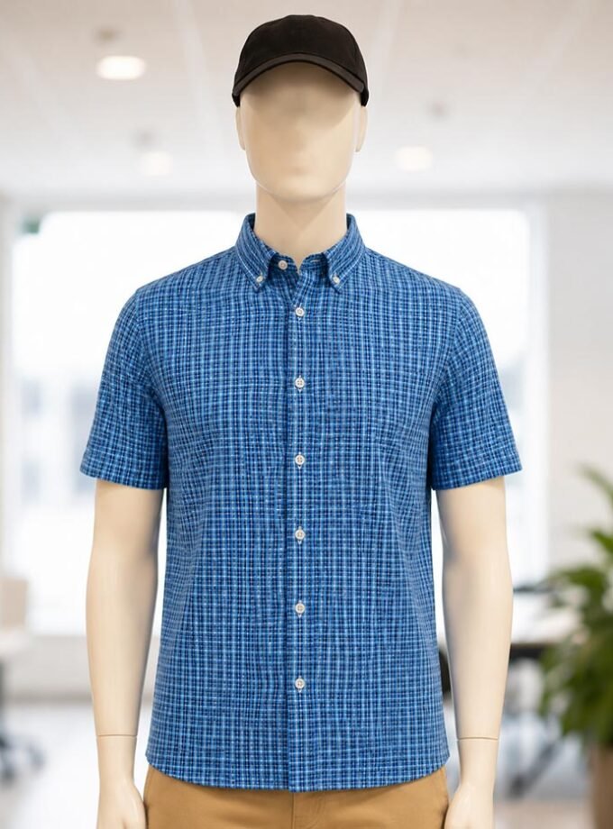 Cornflower Blue Checked