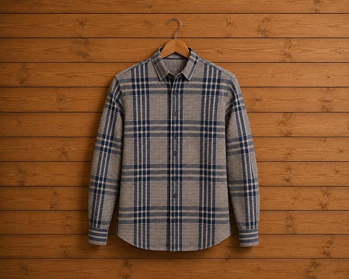 Ebony Brown Business Shirt Picture on Hanger