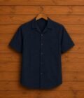 Cloud Burst Blue Casual Shirt Picture on Hanger