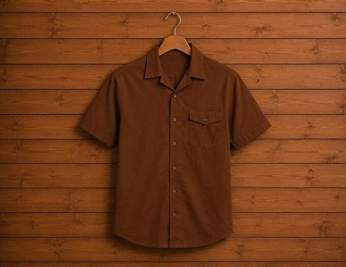 Metallic Brown Casual Shirt