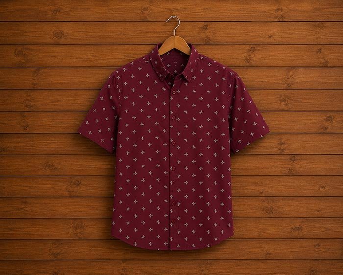 Solid Pink Shirt Picture on Hanger