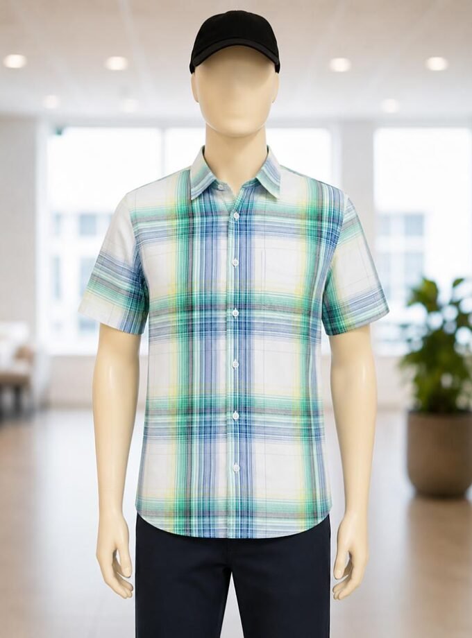 Mineral Green Lined Dress Shirt