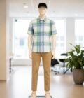 Mineral Green Lined Dress Shirt Picture from Front