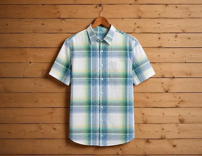 Mineral Green Lined Dress Shirt