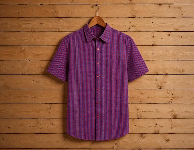 Rouge Blue Checked Business Shirt
