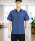 Waikawa Gray Business Shirt Closeup Picture