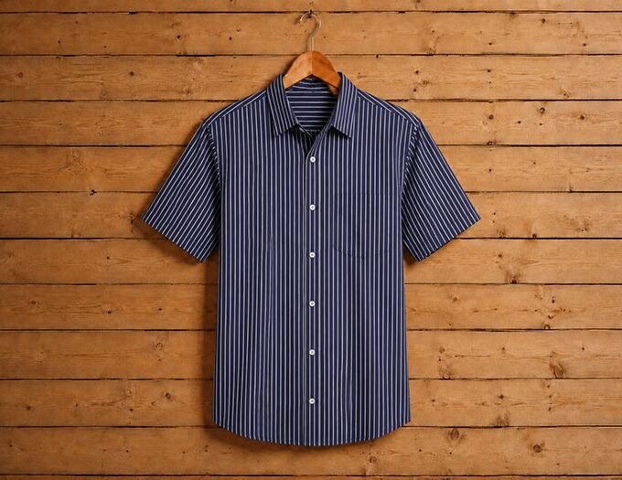 Waikawa Gray Lined Dress Shirt
