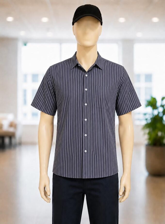 Waikawa Gray Lined Dress Shirt