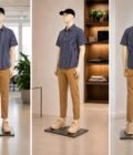 Waikawa Gray Lined Dress Shirt Picture from 3 Dimensions
