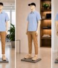 Periwinkle Gray Business Shirt Picture From 3 Dimensions