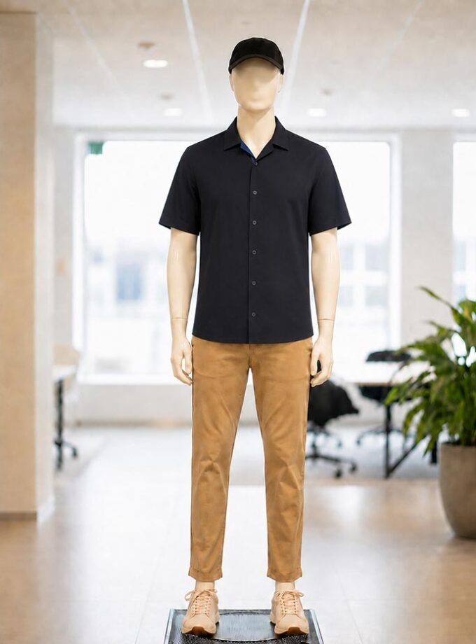 Black Business Shirt Picture from Front