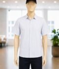 Casper White Lined Business Shirt Closeup Picture