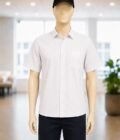 Dusty Gray Lined Business Shirt Closeup Picture
