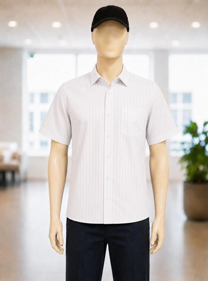 Dusty Gray Lined Business Shirt