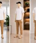Dusty Gray Lined Business Shirt Picture From 3 Dimensions