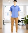 East Bay Blue Business Shirt Picture From Front