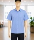 East Bay Blue Business Shirt Closeup Picture