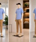 East Bay Blue Business Shirt Picture From 3 Dimensions