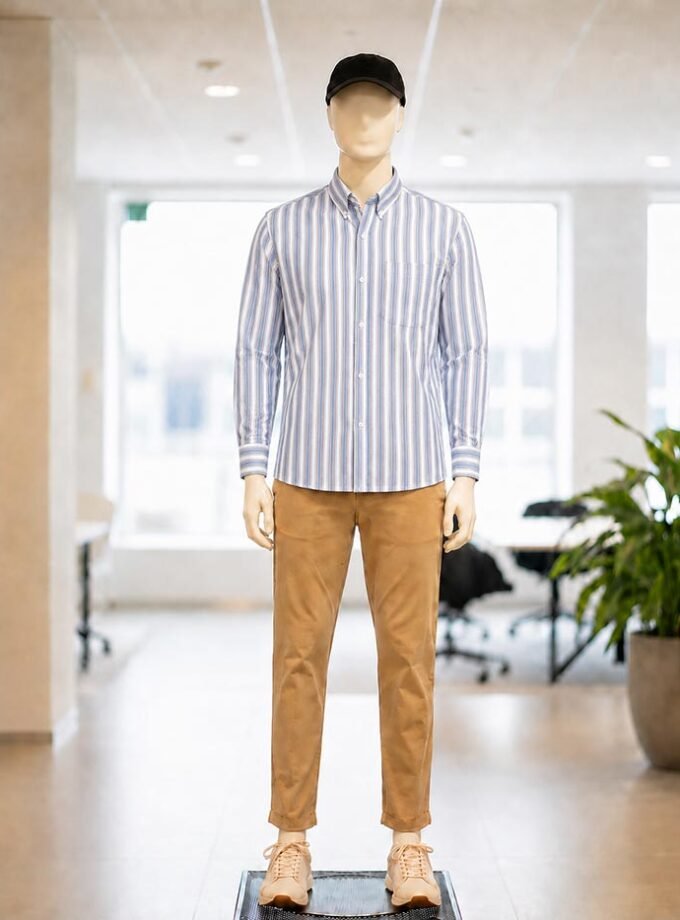 Lucky Point Lined Dress Shirt Picture From Front