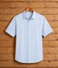 Nepal Blue Business Shirt Picture on Hanger