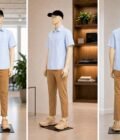 Nepal Blue Business Shirt Picture from 3 dimensions
