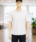 Off white texture Business Shirt Closeup Picture