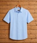 Polo Blue Double Cuff Business Shirt Picture on Hanger