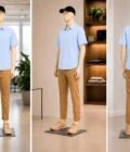 Polo Blue Double Cuff Business Shirt Picture From 3 Dimensions