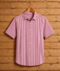 Red Lined Business shirt Picture on Hanger
