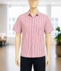 Red Lined Business shirt Closeup Picture